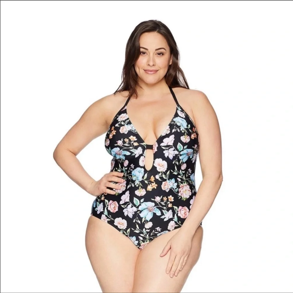 Kenneth Cole Plus Size Swimsuit Size 1X NWT - Picture 1 of 12
